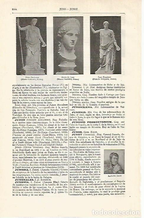 Postales: LAMINA ESPASA 21123: Juno - Varios