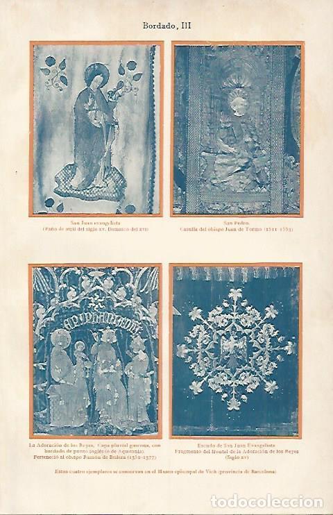 Postkarten: LAMINA ESPASA 11765: Bordados del Museo Episcopal de Vic Barcelona - Varios