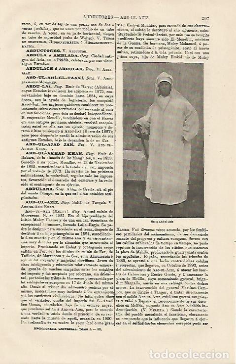 Postkarten: LAMINA ESPASA 13139: Muley Abd-ul-Aziz de Marruecos - Varios