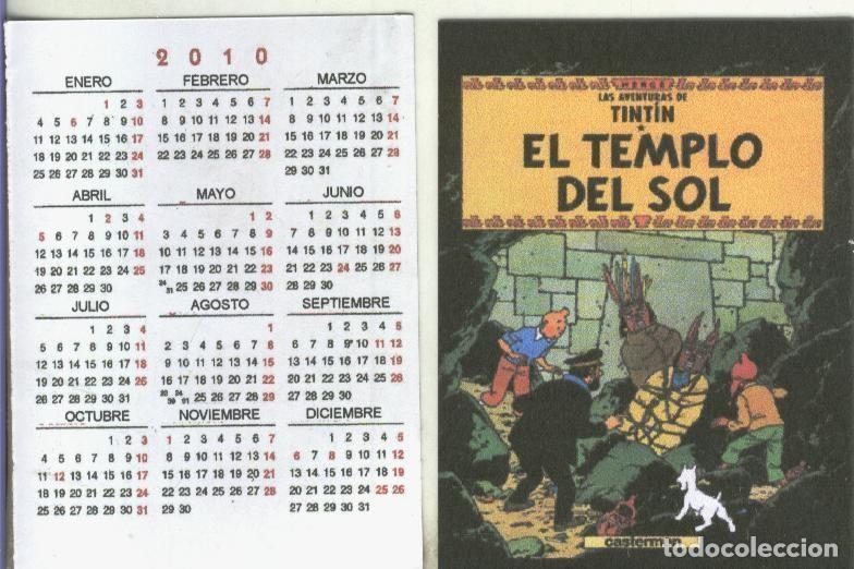 Postales: Calendario bolsillo 2010: Tintin: El templo del sol - Varios