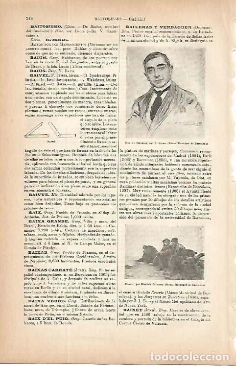 Postales: LAMINA ESPASA 9690: Dionisio Baixeras por Ramon Casas - Varios