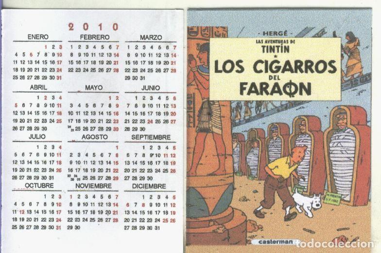 Postales: Calendario bolsillo 2010: Tintin: Los cigarros del faron - Varios