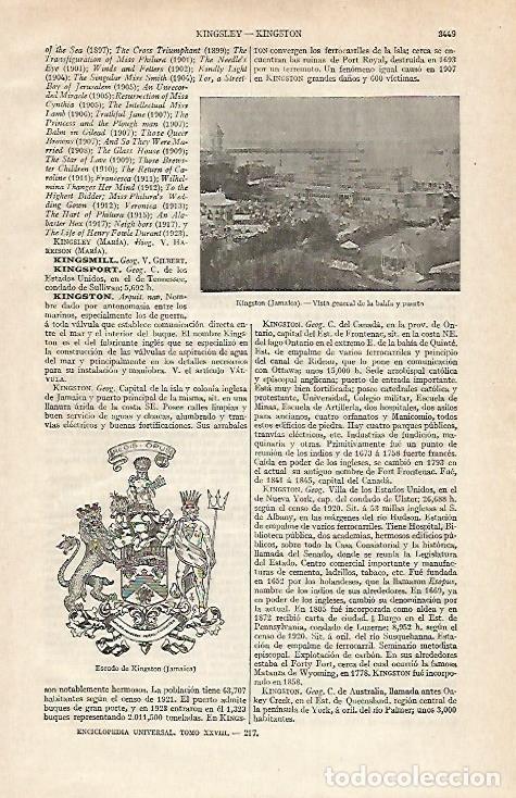 Postkarten: LAMINA ESPASA 21173: Bahia de Kingston Jamaica - Varios
