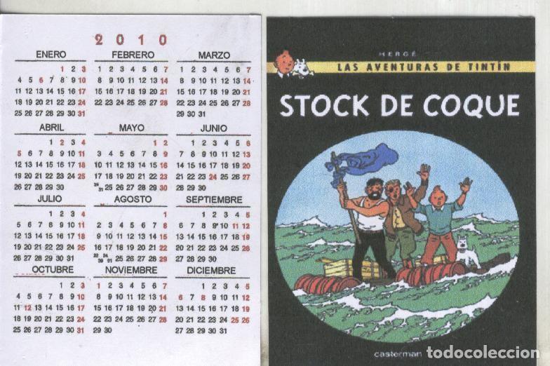 Postales: Calendario bolsillo 2010: Tintin: Stock de coque - Varios