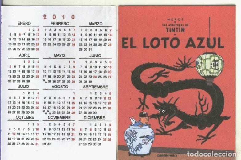 Postales: Calendario bolsillo 2010: Tintin: El loto azul - Varios
