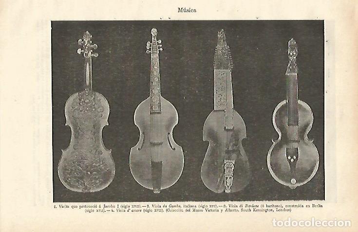 Postales: LAMINA ESPASA 24609: Violines - Varios
