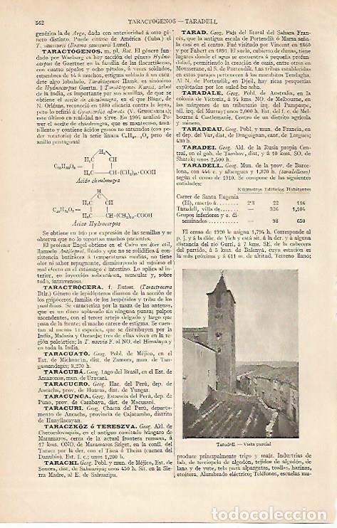 Postales: LAMINA ESPASA 6486: Vista parcial de Taradell Barcelona - Varios Autores