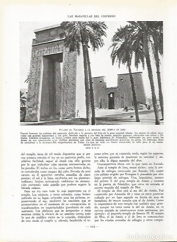 Cartoline: LAMINA 9420: Karnak: Pilono de Ptolomeo y entrada al Templo de Jons - J. G. Gui&ntilde;on