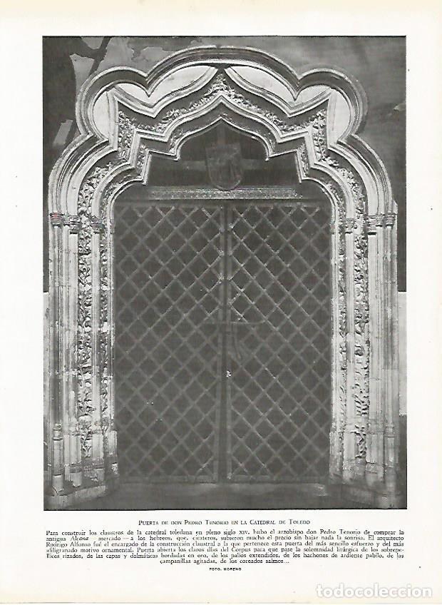Postcards: LAMINA 9425: Toledo: Puerta de Pedro Tenorio de la Catedral - J. G. Gui&ntilde;on