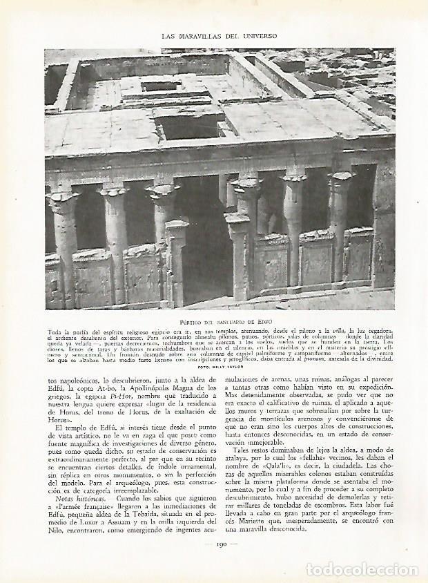 Postkarten: LAMINA 9460: Edfu: Portico del Santuario - J. G. Gui&ntilde;on