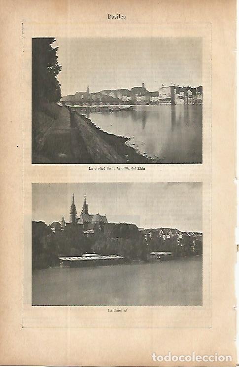 Postkarten: LAMINA ESPASA 9806: Vistas de Basilea Suiza - Varios