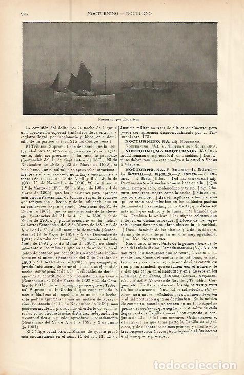 Cartes Postales: LAMINA ESPASA 9513: Nocturno por Robertson - Varios