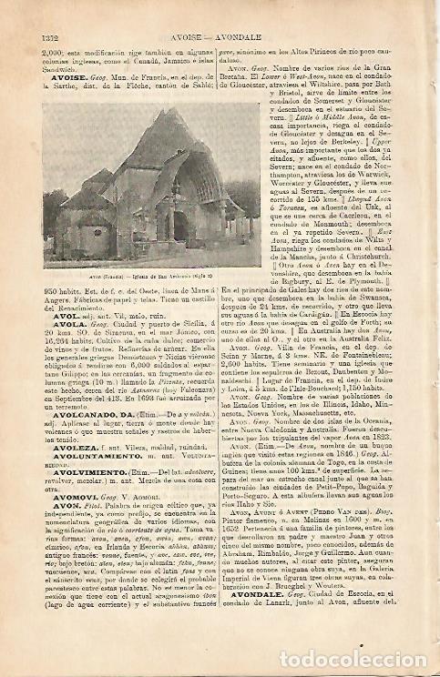 Postales: LAMINA ESPASA 7179: Iglesia de San Ambrosio en Avon Francia - Varios
