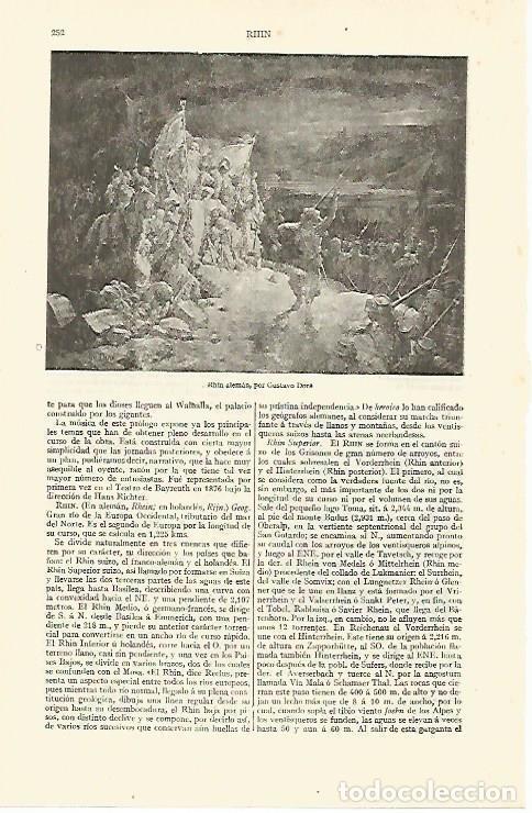 Cartoline: LAMINA ESPASA 13570: Cuadro del Rhin aleman por Dore - Varios