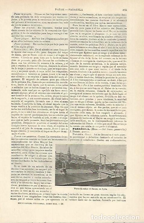 Postkarten: LAMINA ESPASA 23402: Pasarela sobre el Saona en Lyon - Varios