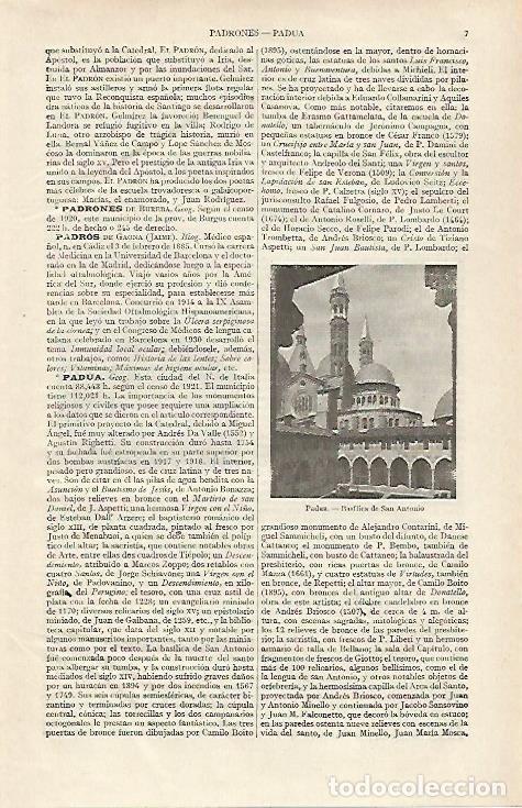 Postales: LAMINA ESPASA 26084: Basilica de San Antonio en Padua - Varios