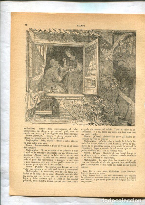 Postales: Fausto de Goethe: Lamina numerada 06 -
