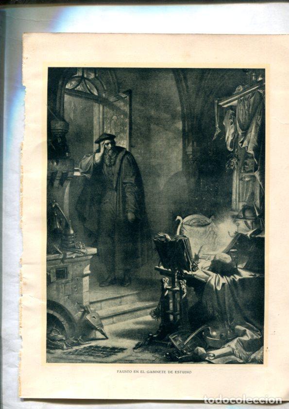 Postales: Fausto de Goethe: Lamina numerada 08 (cada cara lleva una lamina) -