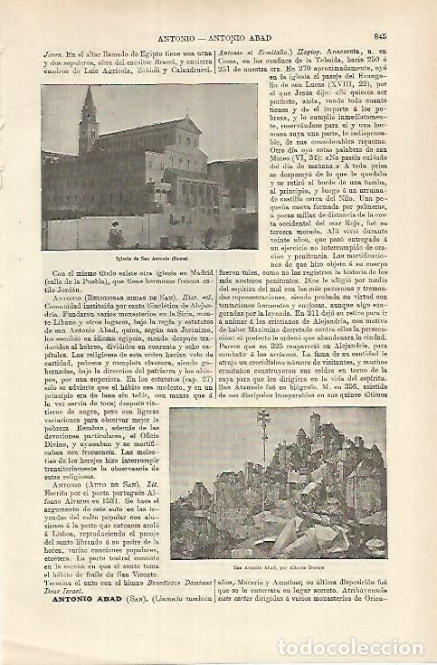 Postcards: LAMINA ESPASA 26182: Iglesia de San Antonio en Roma - Varios