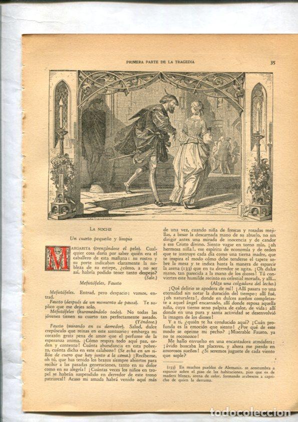 Postales: Fausto de Goethe: Lamina numerada 05 -