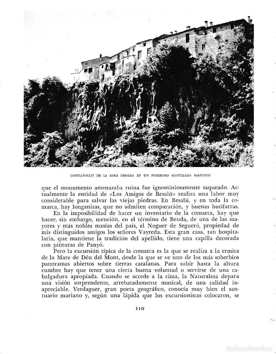 Cartoline: LAMINA 6362: Castellfollit de la Roca sobre un acantilado - Jose Pla