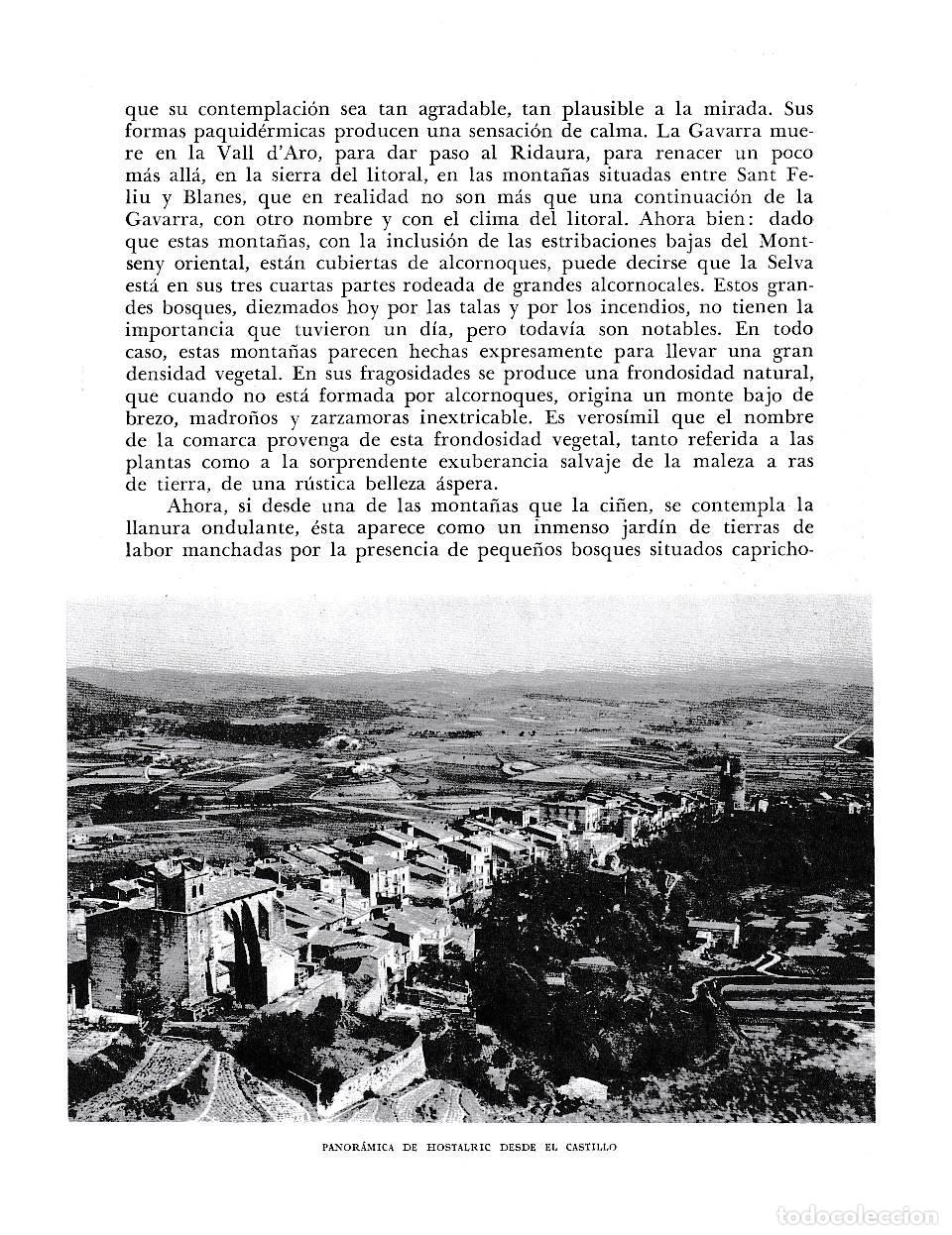 Postcards: LAMINA 6337: Panoramica de Hostalric desde el castillo - Jose Pla