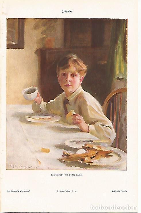 Postkarten: LAMINA ESPASA 26429: El desayuno por Laszlo - Varios