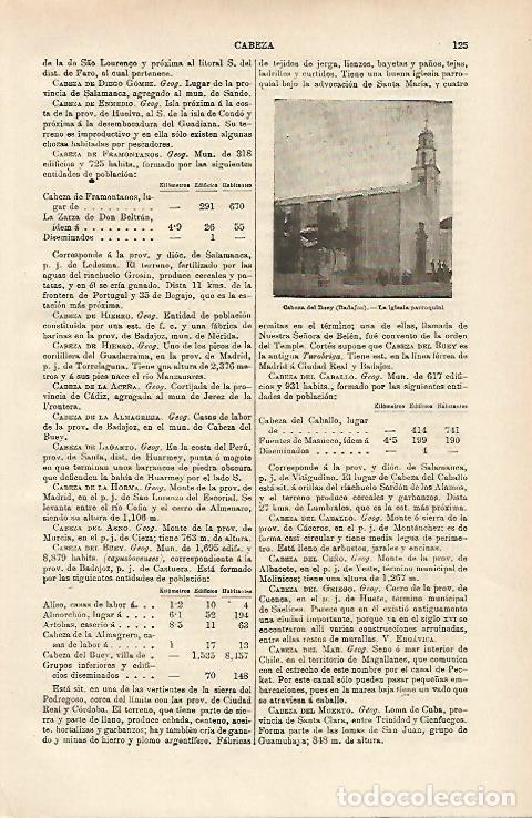 Postais: LAMINA ESPASA 14594: Iglesia de Cabeza del Buey Badajoz - Varios