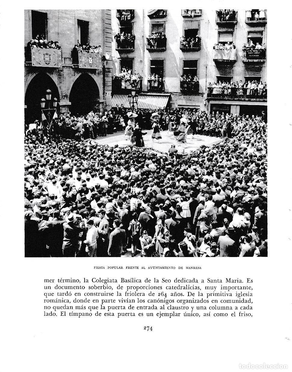 Cartoline: LAMINA 6432: Fiestas frente ayuntamiento de Manresa - Jose Pla