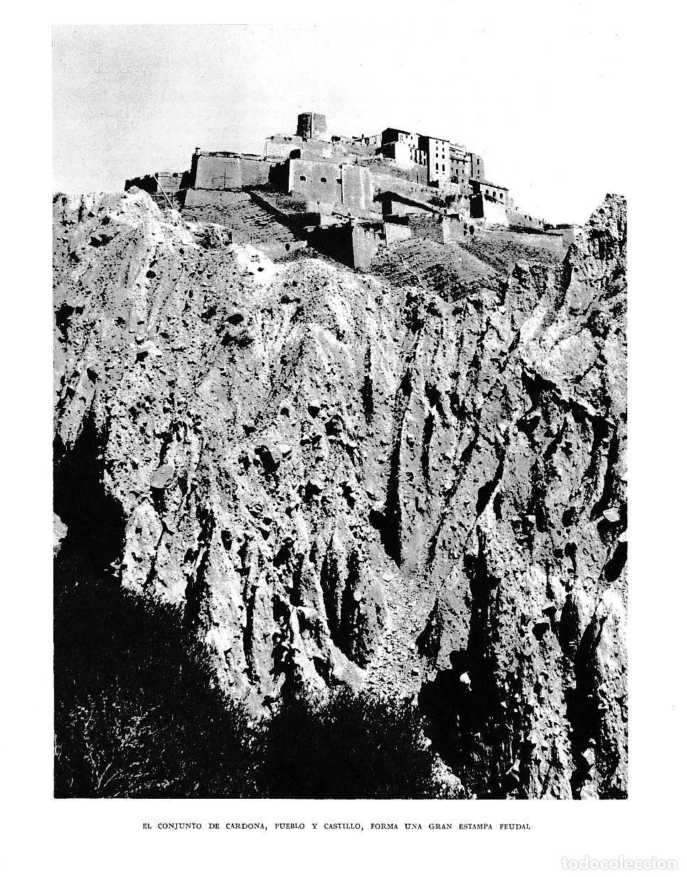 Cartoline: LAMINA 6437: Cardona pueblo y castillo forma una estampa feudal - Jose Pla
