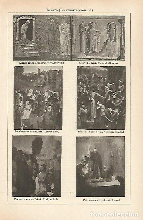 Postales: LAMINA ESPASA 26468: Representaciones de la resurreccion de Lazaro - Varios