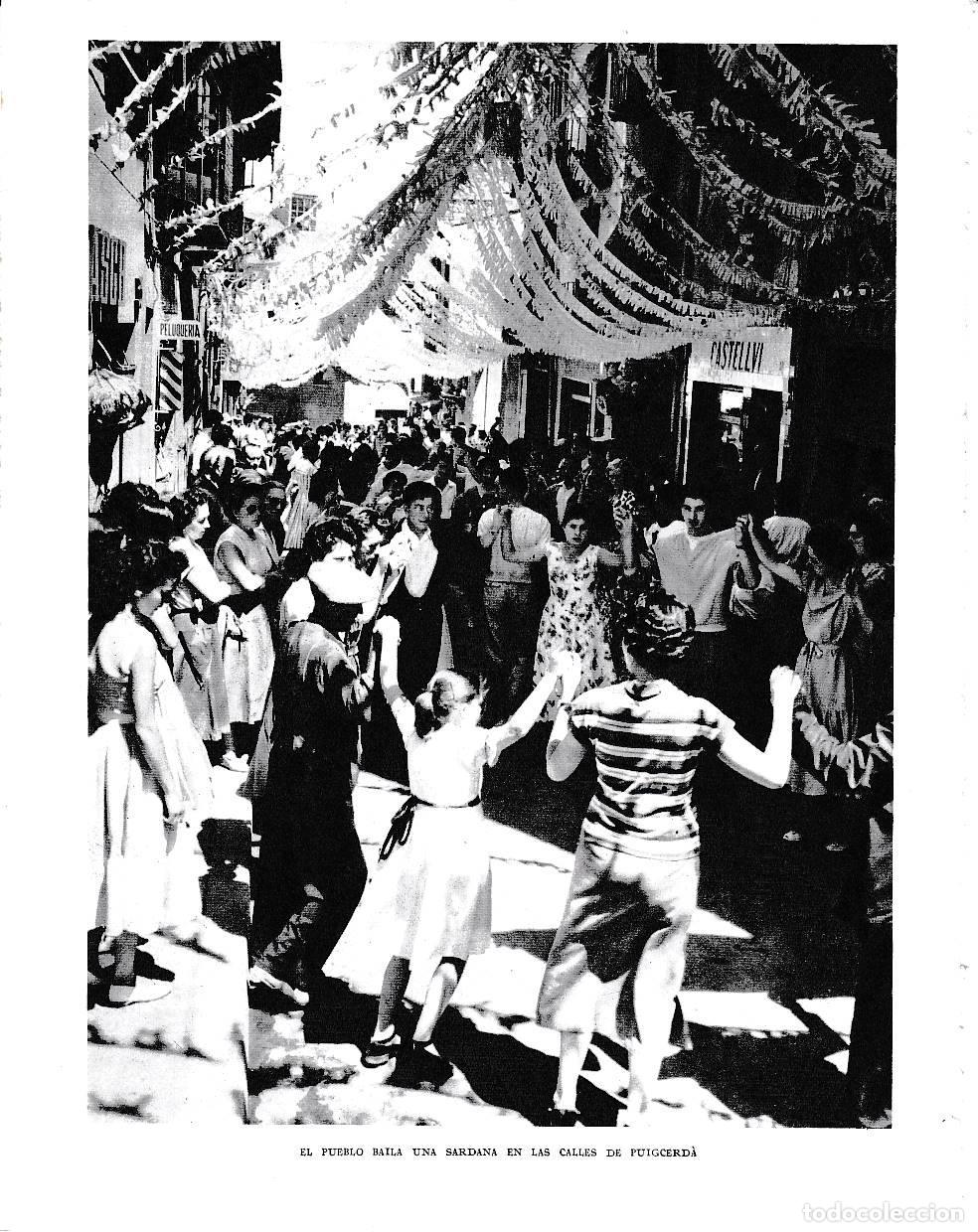 Postkarten: LAMINA 6401: Sardana en las calles de Puigcerda - Jose Pla