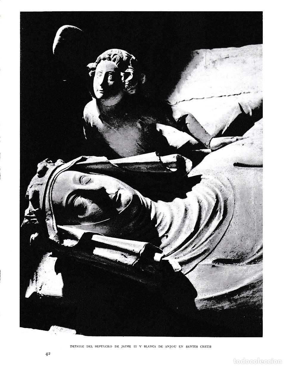 Postcards: LAMINA 6519: Detalle del Sepulcro de Jaime II y Blanca de Anjou en Sates Creus - Jose Pla