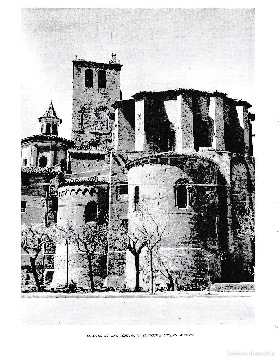 Postkarten: LAMINA 6439: Solsona peque&ntilde;a ciudad mitrada - Jose Pla