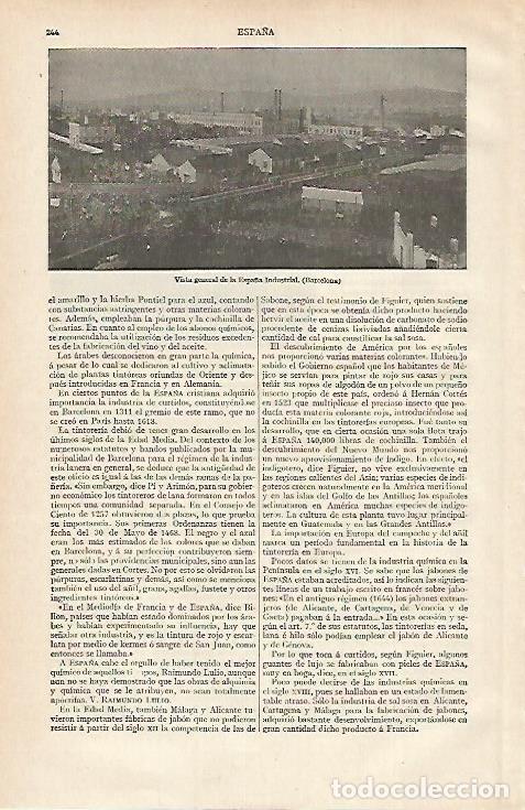Postcards: LAMINA ESPASA 15589: Vista de la Espa&ntilde;a Industrial en Barcelona - Varios