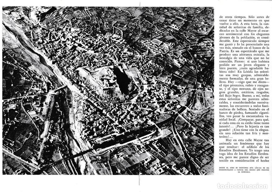 Cartoline: LAMINA 6479: Vista aerea desde el cerro de la Catedral Lerida se ha desarrollado - Jose Pla