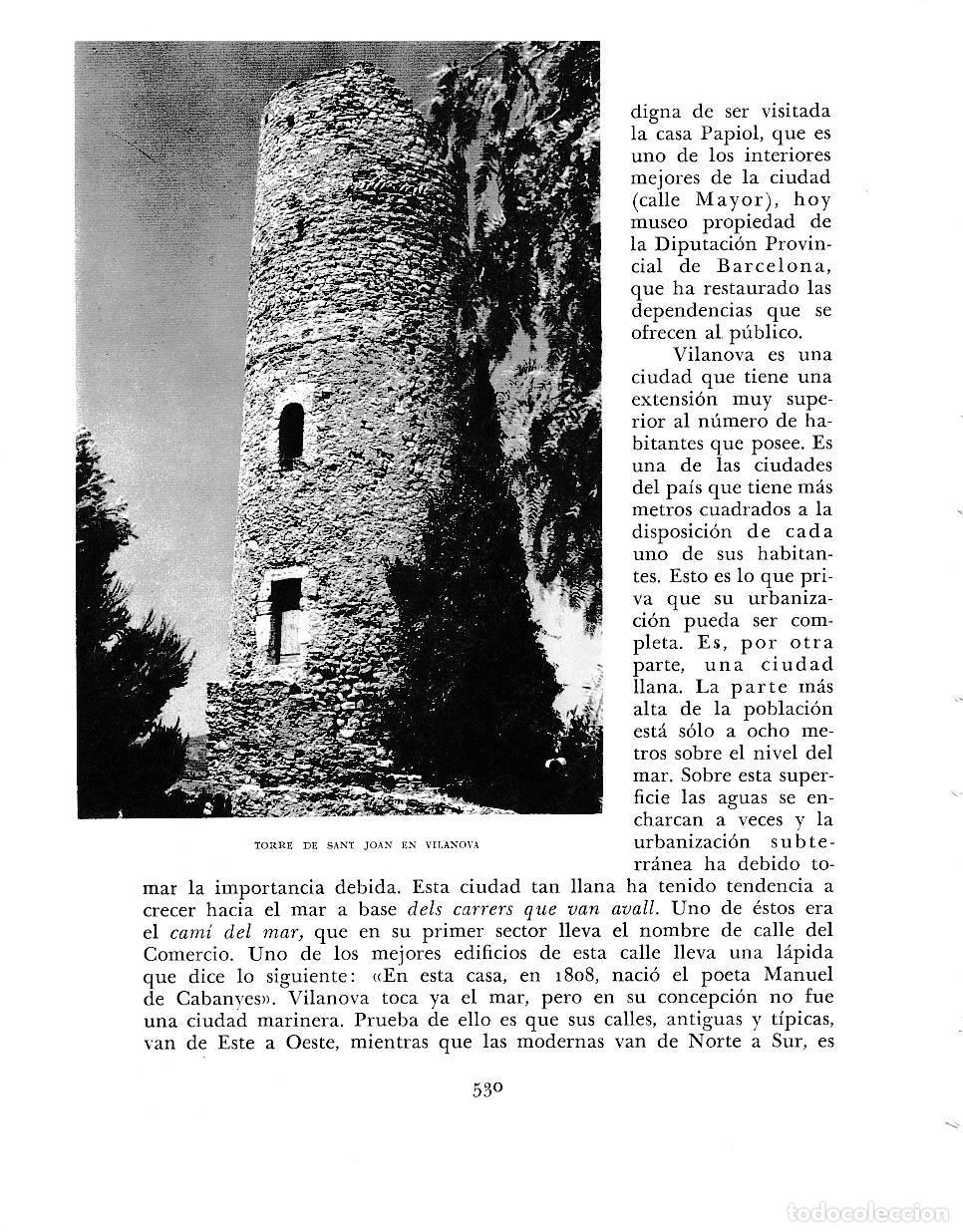 Cartoline: LAMINA 6542: Torre de Sant Joan en Vilanova - Jose Pla