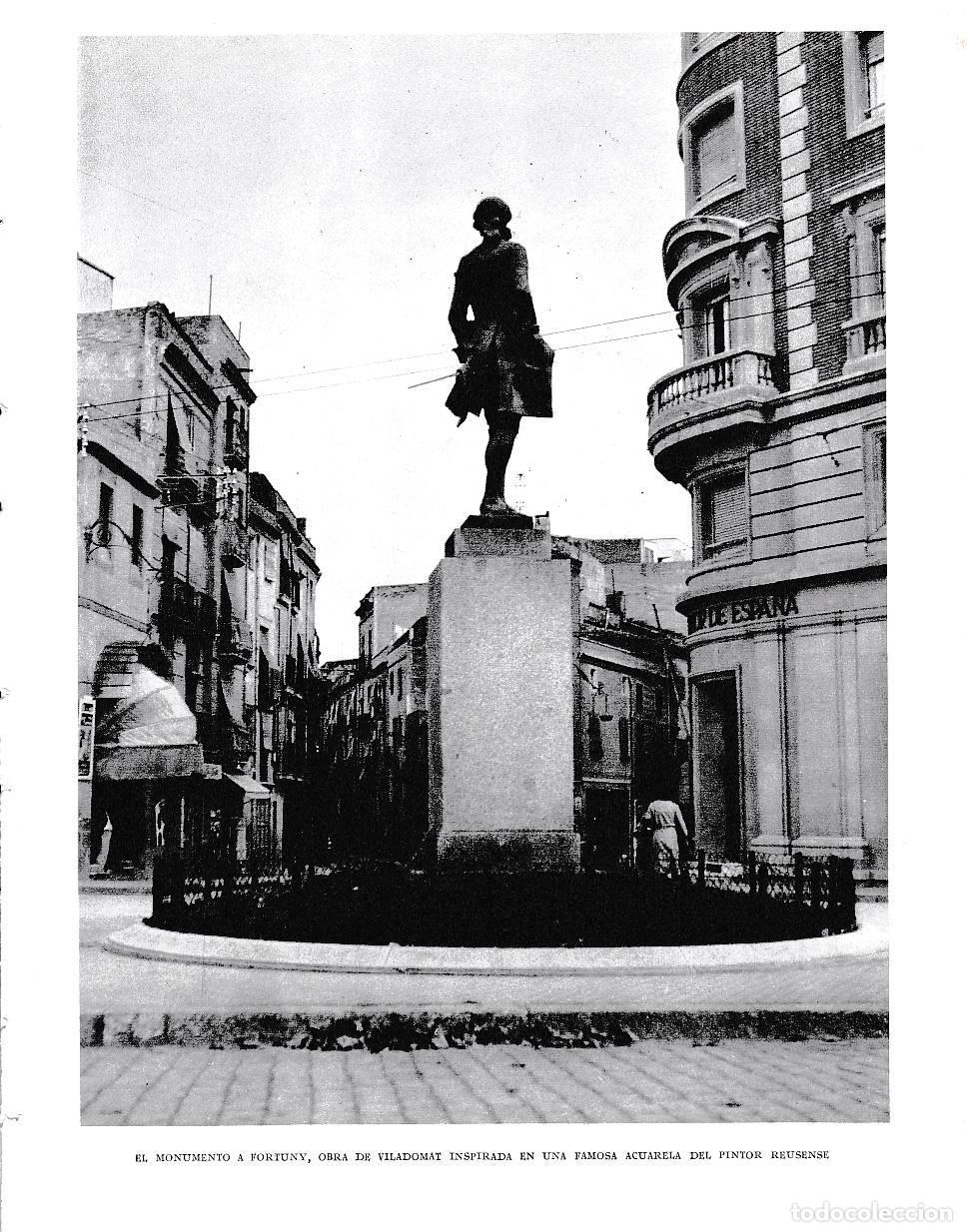 Postkarten: LAMINA 6552: El Monumento a Fortuny obra de Viladomat - Jose Pla