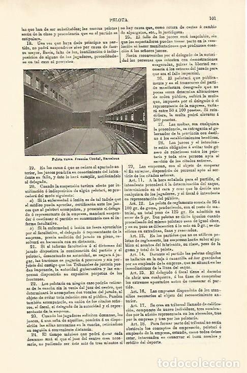 Postales: LAMINA ESPASA 15677: Fronton Condal en Barcelona - Varios