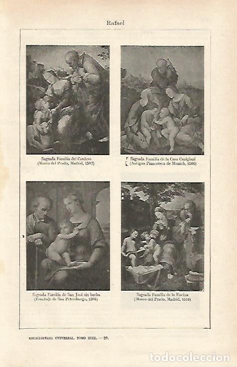 Postais: LAMINA ESPASA 15896: La Sagrada Familia por Rafael - Varios