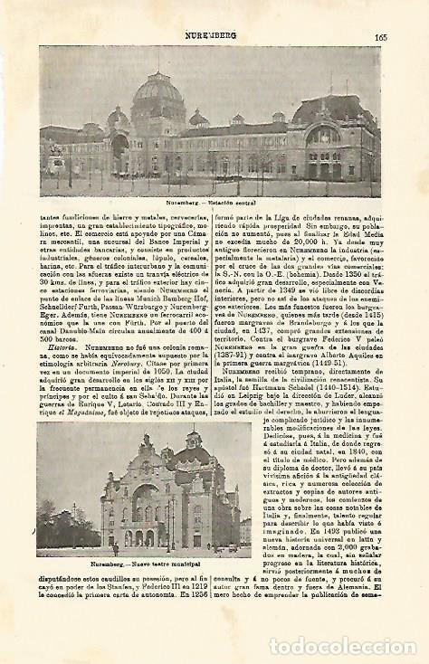 Postkarten: LAMINA ESPASA 21215: Estacion central de Nuremberg - Varios