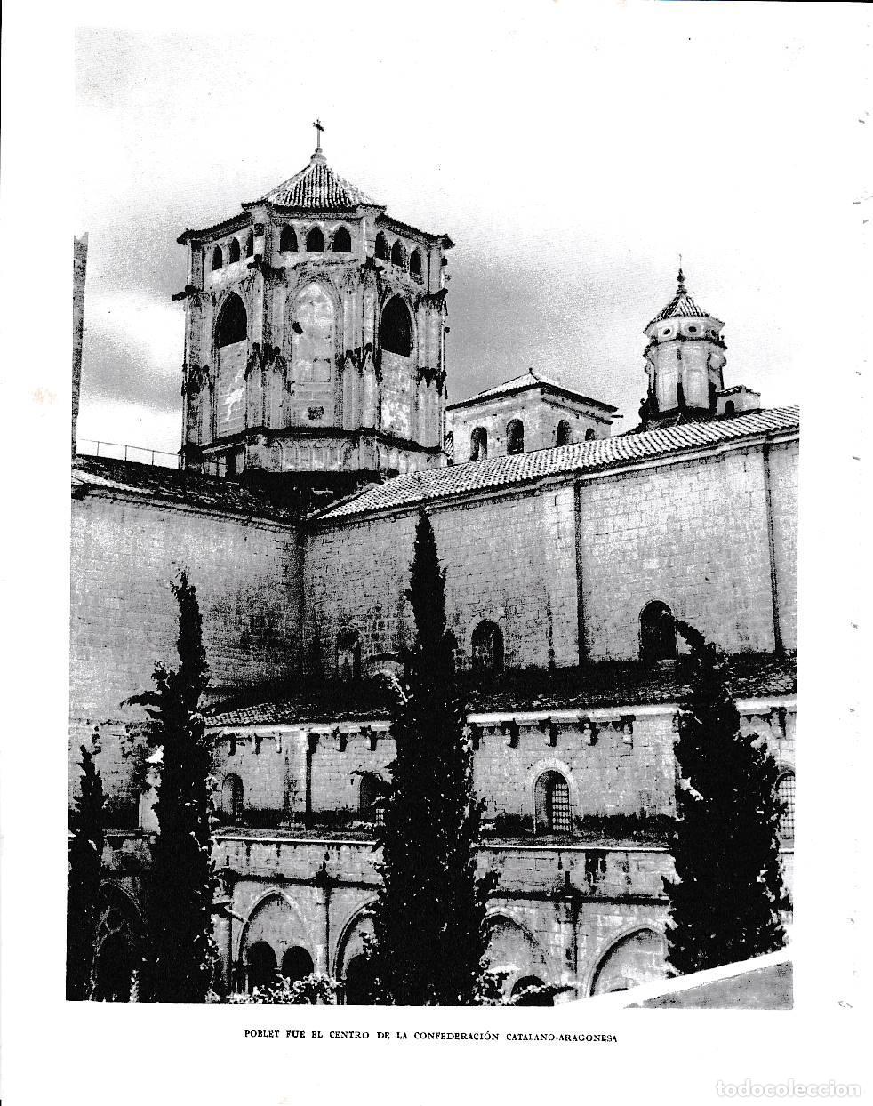 Cartoline: LAMINA 6523: Poblet centro de la confederacion Catalano-Aragonesa - Jose Pla