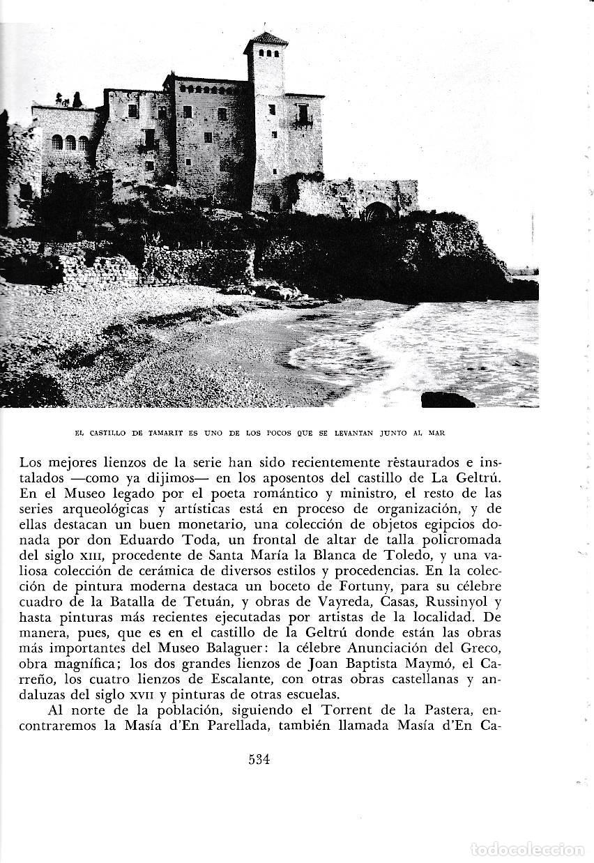 Postais: LAMINA 6544: Castillo de Tamarit frernte el mar - Jose Pla