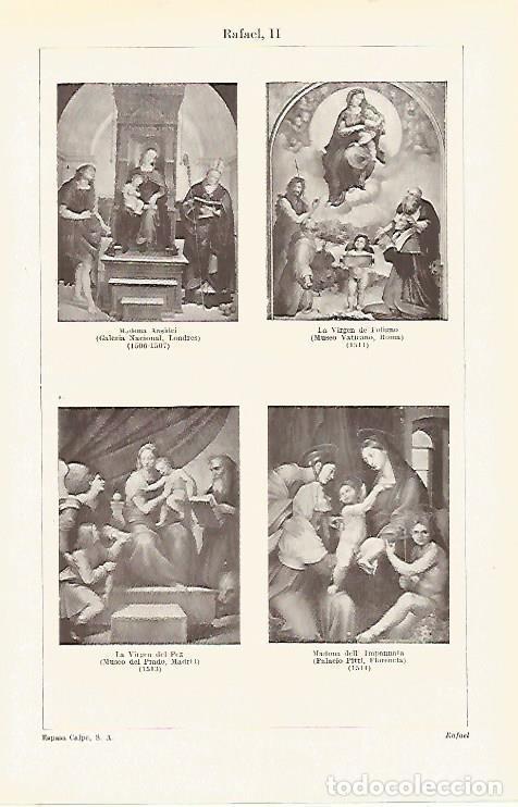 Postais: LAMINA ESPASA 15898: Madonna por Rafael - Varios