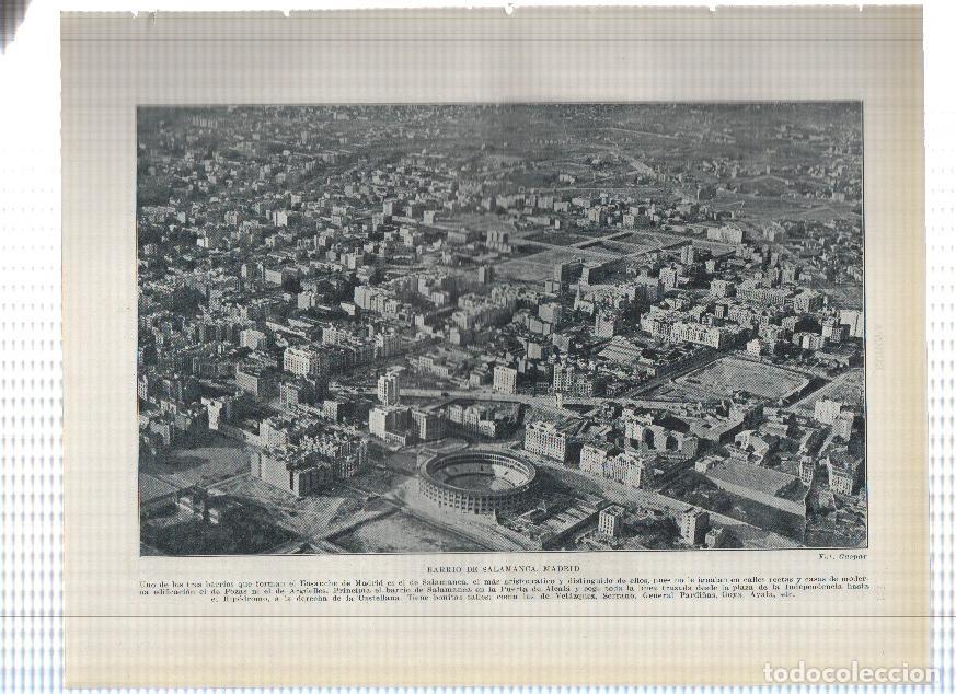 Postkarten: Lamina/sheet/feuille numerada 123/124: Barrio de Salamanca y Puerta de Alcala de Madrid