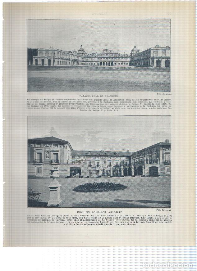 Cartoline: Lamina/sheet/feuille numerada 145/146: Palacio Real y Casa del labrador en Aranjuez y Palacio Real