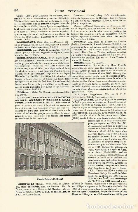 Cartoline: LAMINA ESPASA 21314: Palacio Odescalchi en Roma - Varios