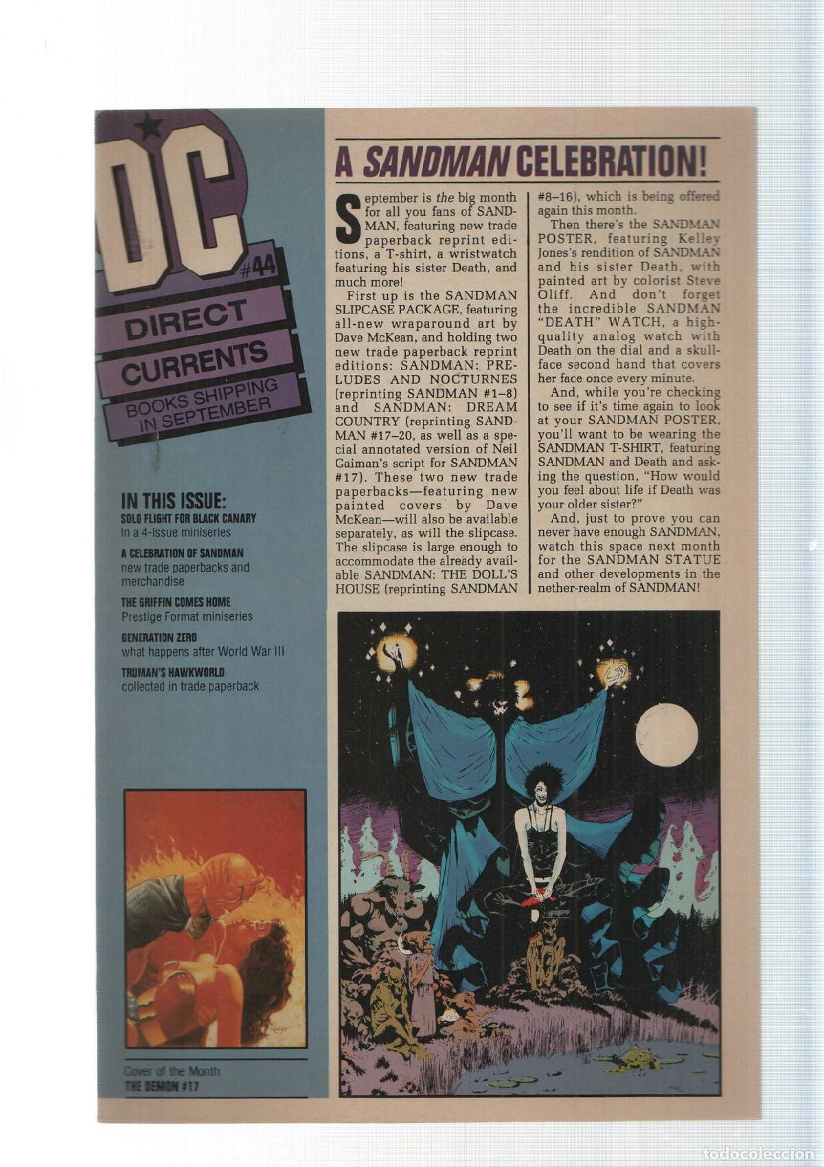 Postcards: Books Shipping in september. DC number 94 Direct Currents