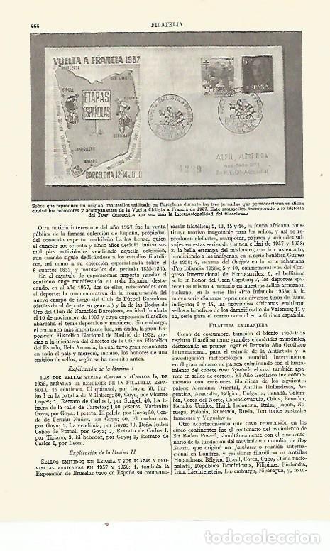 Postais: LAMINA ESPASA 21641: Matasellos usado en Barcelona en 1957 - Varios