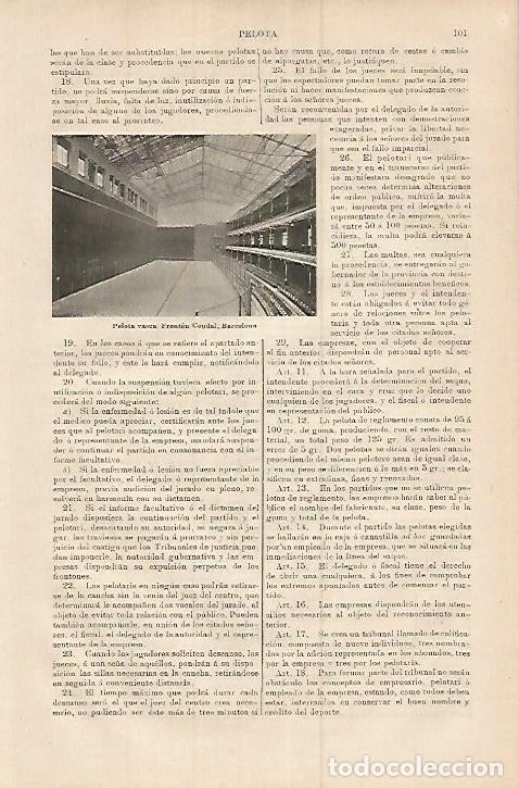 Postcards: LAMINA ESPASA 17942: Fronton Condal en Barcelona - Varios